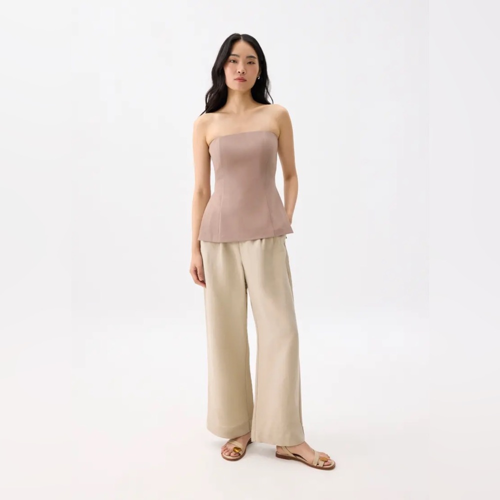 NWOT Love Bonito Fitted Straight Neck Tube Top Padded US 6